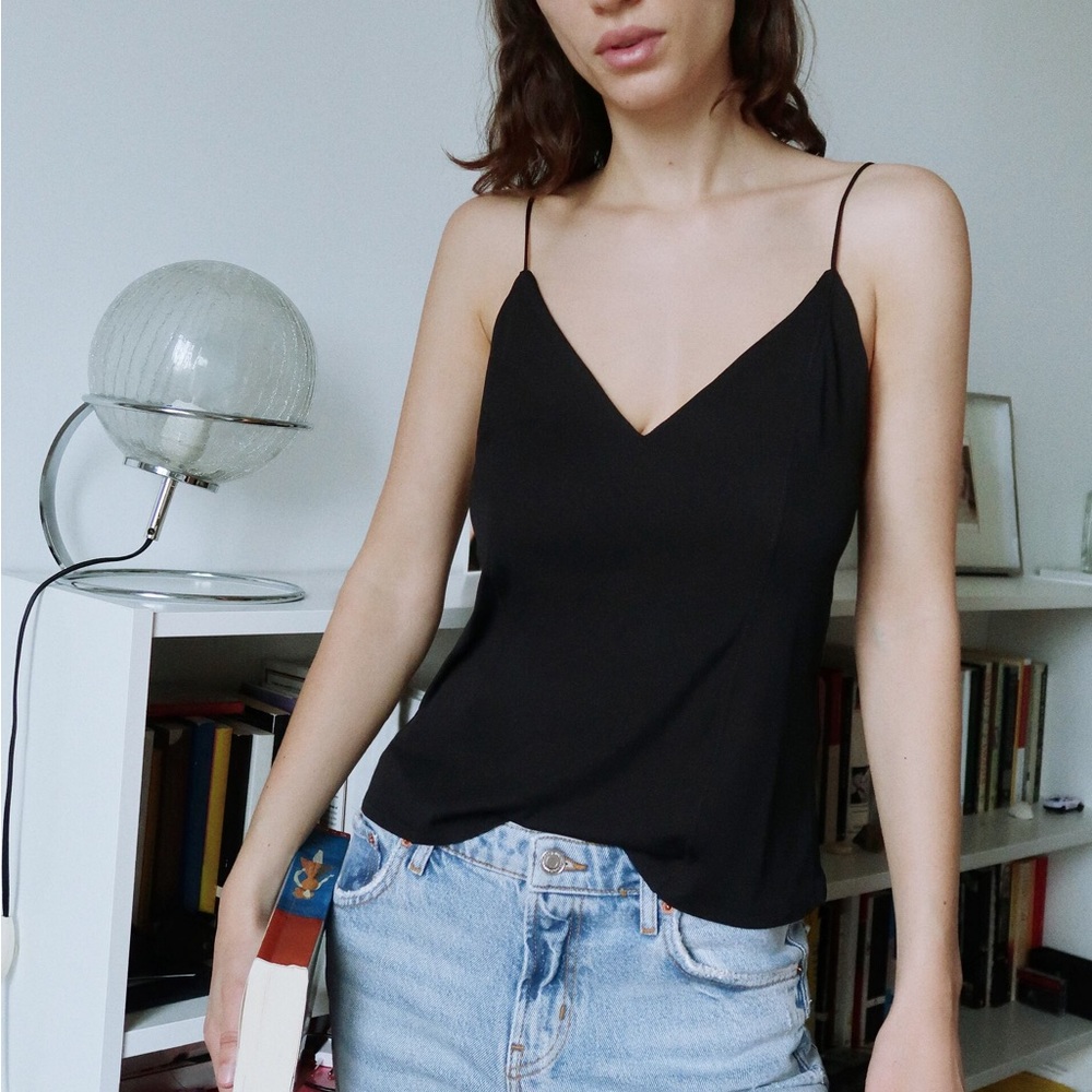 Zara Strappy Black Cami